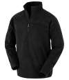 RS905 R905X Result Recycled Zip Neck Micro Fleece Black colour image